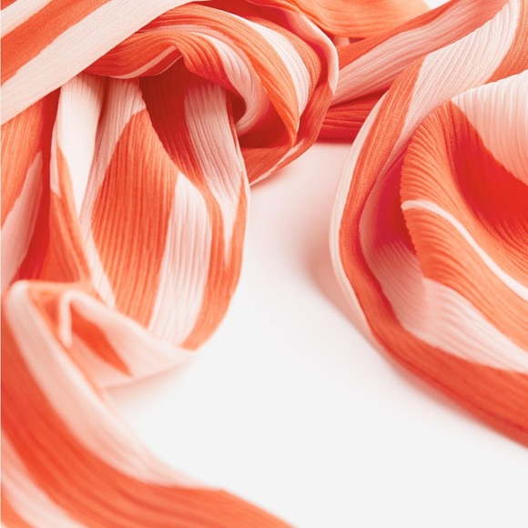 Orange and White One-Shoulder Top - Picture 2 of 2